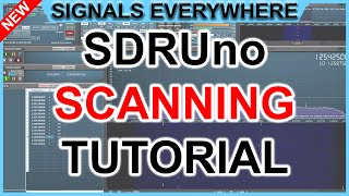 SDRUno Scanner Functionality! | How To Scan With Update 1.3 SDRPlay RSP SDR Tutorial