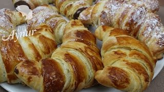 Französische croissants Rezept I Einfaches croissants Rezept I Butter croissants  wie beim Bäcker