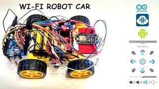 Smartphone Controlled Arduino&NodeMCU 4WD Robot Car | WiFi Arduino&NodeMCU Robot #4