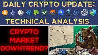 Are Cryptocurrencies Entering A Downtrend? (1/14/18) Daily Update + Technical Analysis