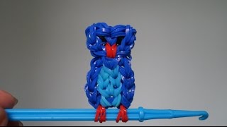 Фигурки из резинок. Фигурка из резинок "Сова" без станка