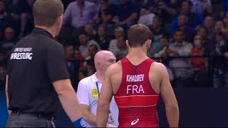 1/4 FS - 74 kg: J. BURROUGHS (USA) df. Z. KHADJIEV (FRA) by VSU1, 13-2