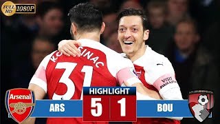 ? Арсенал - Борнмут 5-1 - Обзор Матча Чемпионата Англии 27/02/2019 HD ?