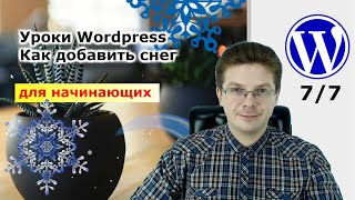 Уроки Wordpress / Как добавить снег на сайт на Вордпресс 7/7