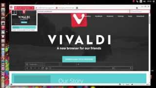 Vivaldi web browser on Ubuntu 15.04 linux
