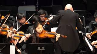 Concerto for Three Violins in D Major Allegro by Johann S. Bach, THS Philharmonic Orchestra,2-1-2020
