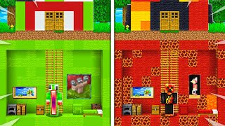 Preston vs Unspeakable SECRET House Battle! - Minecraft