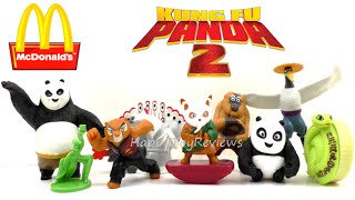 2011 KUNG FU PANDA 2 MOVIE McDONALD'S SET OF 8 HAPPY MEAL KIDS TOYS COLLECTION VIDEO REVIEW