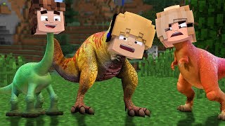 VIRAMOS DINOSSAUROS NO MINECRAFT !