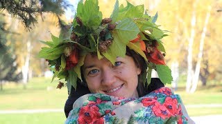 Осенний венок на голову. Мастер-класс