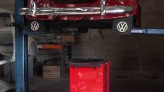 Titan Engineering VW T1 1950-79 Beetle & Ghia Fully Bolt on Rear Air Ride Kit Fit Demo - Limebug