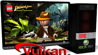 XENIA Xbox 360 Emulator - Lego Indiana Jones (2008). Ingame. Vulkan. Test #4