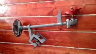 Самодельная нога из редуктора от болгарки под мотор Лифан с вертикальным валом 6,5л.с.