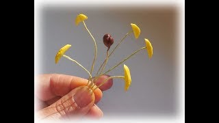 МК Как быстро и легко сделать тычинки и пестик из зефирного фоамирана.