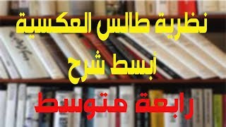 نظرية طالس العكسية #رياضيات 4 متوسط