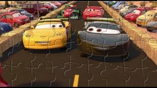 Пазлы Тачки.  Джефф Горветт и Льюис Хэмилтон. Cars puzzles. JEFF GORVETTE and Lewis Hamilton