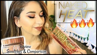 NEW Urban Decay NAKED HEAT Review Swatches & Comparison | Angelica