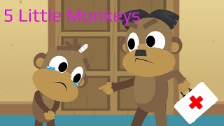 five Little Monkeys Jumping On The Bed l Nursery Rhymes l Song for children