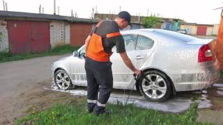 Вся правда о бесконтактной мойке. Пенная насадка Foam Lance