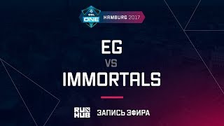 EG vs Immortals, ESL One Hamburg 2017, game 1 [Lum1Sit, Inmate]