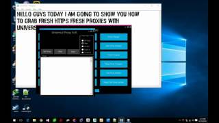 How to grab fresh https proxies with universal proxy Grabber