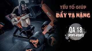 QA 18 - Yếu tố nào giúp đẩy tạ nặng hơn?