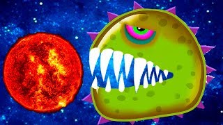 ЛИЗУН СЛИЗНЯК захватывает МИР #9 слизнячок скушал ЛУНУ и ЗЕМЛЮ Mutant Blobs Аттаск и КИД #крутилкины