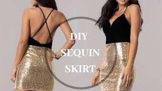 SEWING WITH SEQUIN: DIY Sequin Mini Skirt