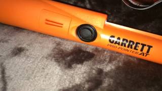 Pro pointer Garrett Metal detector test