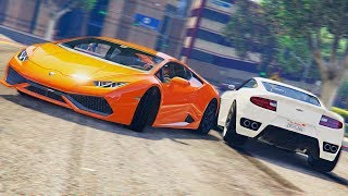 ДРИФТ В GTA 5 - ДРИФТ НА УТОПЛЕННОМ Lamborghini Huracan. Сравнение с Nissan Skyline GT-R.