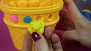 How to Play? / как играть? - Ice Cream Cone Container / Контейнер с мороженым - Play-Doh - A2743