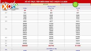 Trực Tiếp XSĐT, XSCM, XSHCM - Kết Quả Xổ Số XSMN thứ 2 ngày 03/02/2020