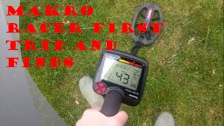 New Makro Racer metal detector, first finds. Metal detecting uk.