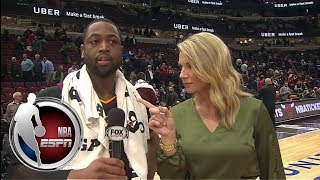 Dwyane Wade hilariously interviews reporter after Cavaliers' win over Bulls | ESPN