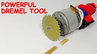 How to make a POWERFUL MINI CUTTER at HOME | DREMEL TOOL