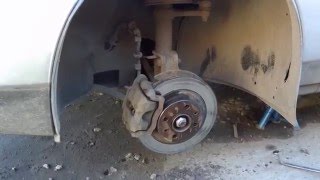 Самый простой способ снять прикипевший тормозной диск