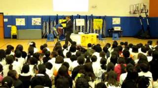 Aaron Brenner speaks to the students at KIPP SHINE Prep