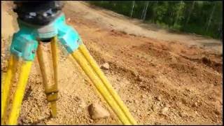 Обратная засечка + вынос в натуру + разбивка линии Sokkia CX - 105