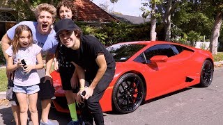 SURPRISING KIDS WITH LAMBORGHINI !!!