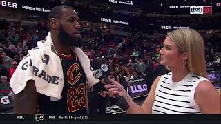 LeBron James records 15th triple-double in short-handed win to end road trip | CAVS-BULLS POSTGAME