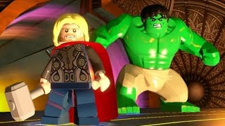 LEGO Marvel's Avengers - Asgard Hub Free Roam Gameplay