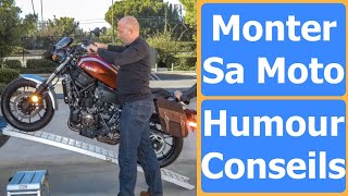 Monter et descendre une moto d'une remorque ? La Bonne méthode. Le poisson Qui Jardine.fr