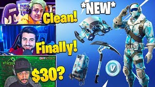 Streamers React To *NEW* FROSTBITE SKIN! (DEEP FREEZE BUNDLE) - Fortnite Funny Moments
