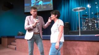 Woman healed stomach gall bladder pain bloating digestive problems - John Mellor Healing Ministry
