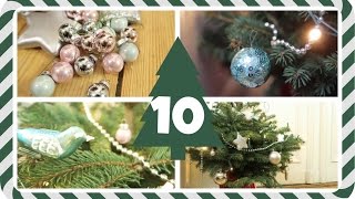DIY Baumschmuck & Weihnachtsbaum schmücken I LenaturnsTANNENBAUM Tag 10