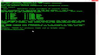 How To- Change text and backroung color in Command Prompt in Windows