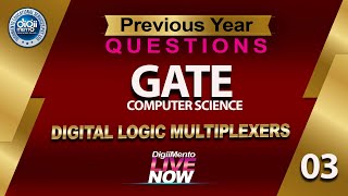 GATE Computer Science Previous Year Solutions - Digital Logic - Multiplexers
