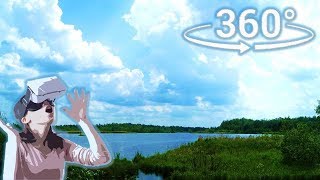 Панорамное Видео 360 VR 4K для очков виртуальной реальности. Лето, природа, свежий воздух...релакс