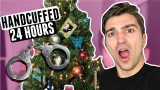 24 HOURS HANDCUFFED TO A CHRISTMAS TREE  | FT. REACT CAST