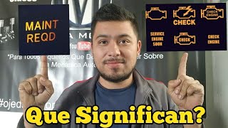 Diferencia Entre Luz de Servicio y Luz de Mantenimiento